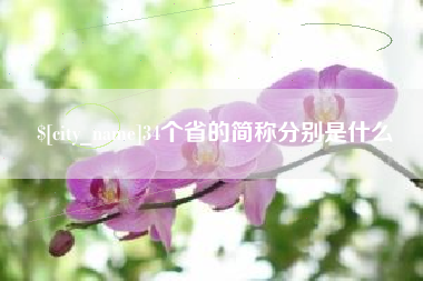 肥城34个省的简称分别是什么