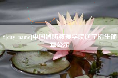 肥城中国消防救援学院辽宁招生简章公示