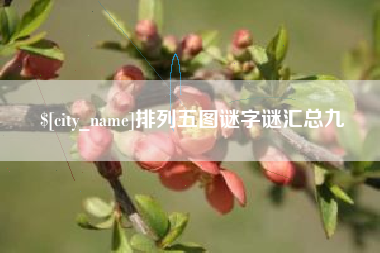 肥城排列五图谜字谜汇总九