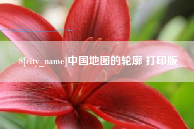 肥城中国地图的轮廓 打印版