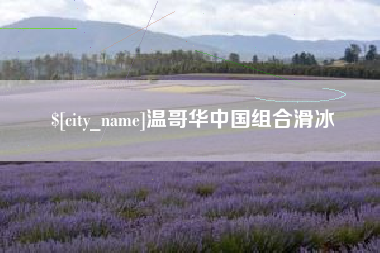 肥城温哥华中国组合滑冰