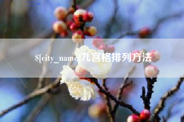 肥城九宫格排列方法