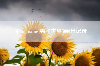 肥城男子世界5000米记录