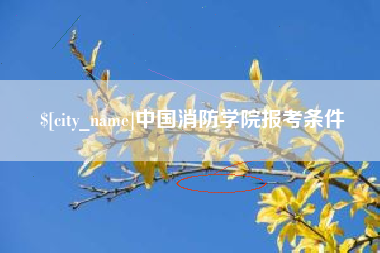 肥城中国消防学院报考条件