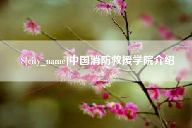 肥城中国消防救援学院介绍