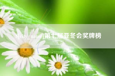 肥城第七届亚冬会奖牌榜