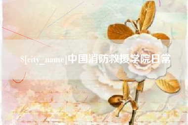 肥城中国消防救援学院日常