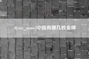 肥城中国有哪几枚金牌