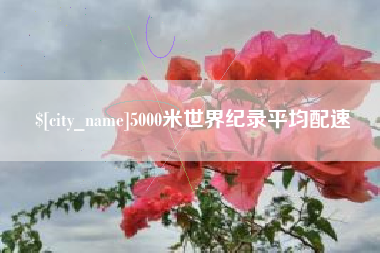 肥城5000米世界纪录平均配速