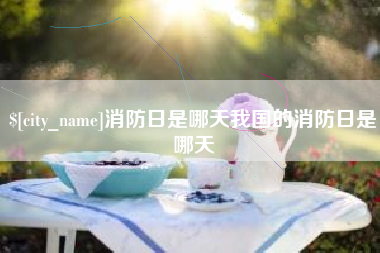 肥城消防日是哪天我国的消防日是哪天