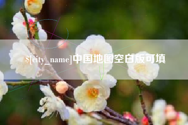 肥城中国地图空白版可填