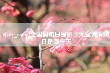 肥城全国消防日是哪一天宣传消防日是哪一天