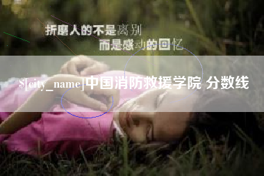 肥城中国消防救援学院 分数线
