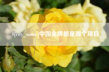 肥城中国金牌都是哪个项目