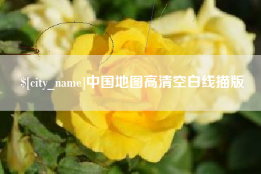 肥城中国地图高清空白线描版