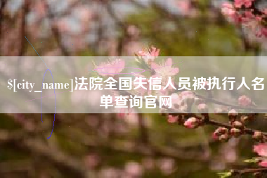 肥城法院全国失信人员被执行人名单查询官网