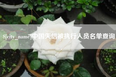 肥城中国失信被执行人员名单查询