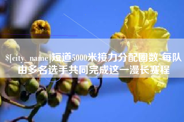 肥城短道5000米接力分配圈数-每队由多名选手共同完成这一漫长赛程