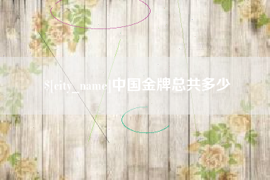 肥城中国金牌总共多少