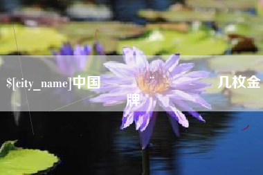 肥城中国🇨🇳几枚金牌