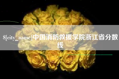 肥城中国消防救援学院浙江省分数线