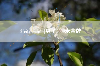 肥城男子5000米金牌