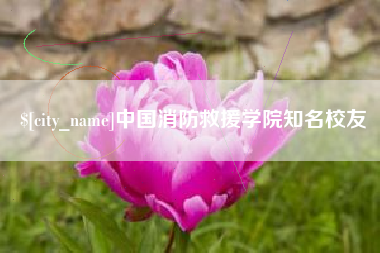 肥城中国消防救援学院知名校友