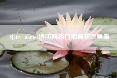 肥城消防网络直播课在哪里看