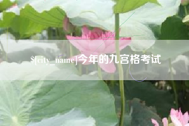 肥城今年的九宫格考试
