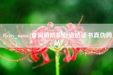 肥城查询消防职业资格证书真伪网站