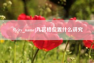 肥城九宫格位置什么讲究